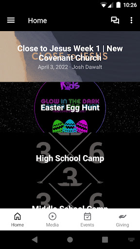 Android application New Covenant NC screenshort