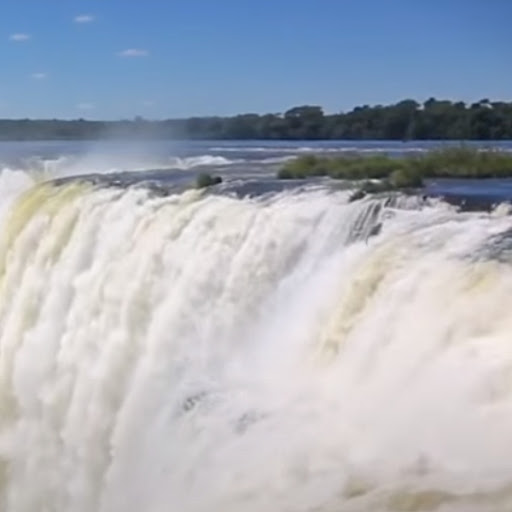 Wallpaper with waterfalls for