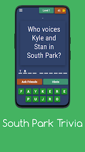 South Park Trivia 10.2.6 APK + Mod (Unlimited money) إلى عن على ذكري المظهر