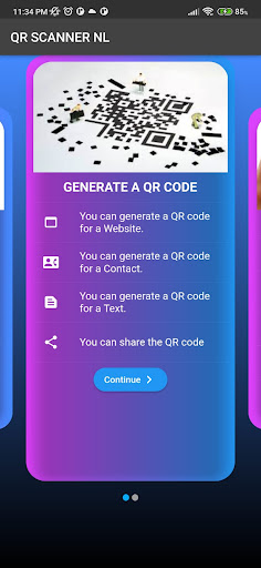Android application QR Code Scanner NL screenshort