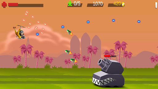 Android application Helicopter War Game Offline screenshort