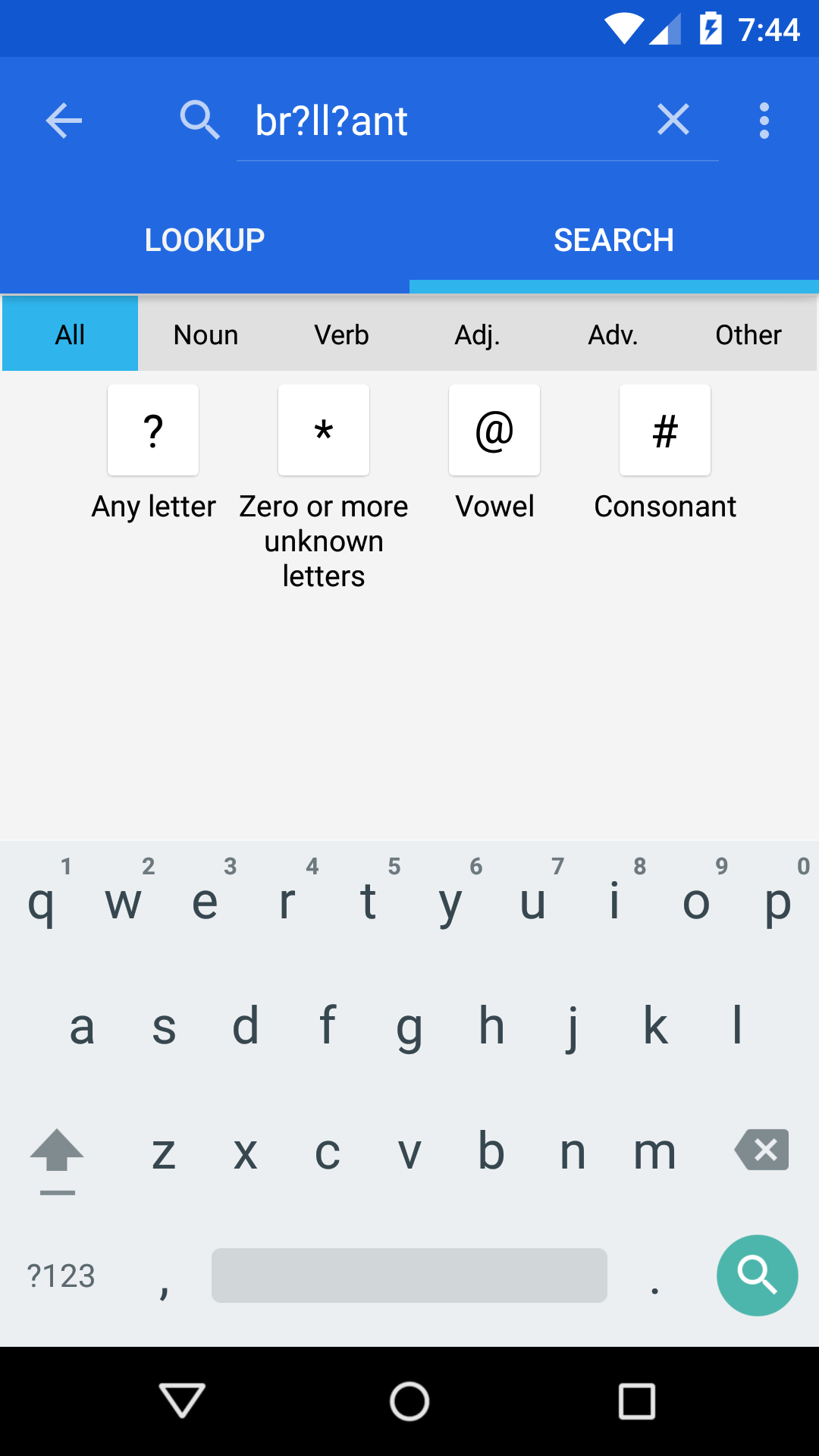 Android application Dictionary - WordWeb screenshort