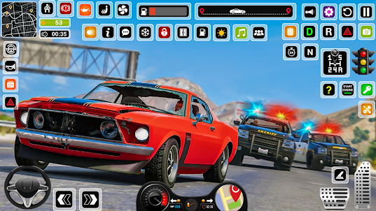 Police Chase Thief Car Game 3d