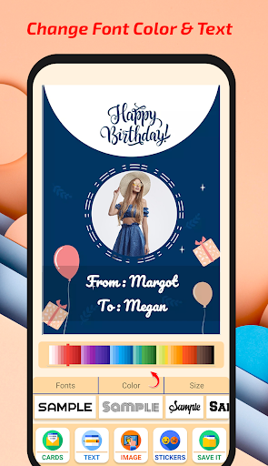 Birthday card maker with photo