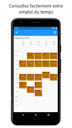 Android application INP Calendar screenshort