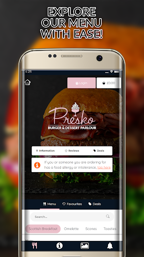 Presko Burger and Dessert Screen 2