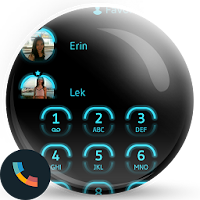 Neon Blue Contacts & Dialer