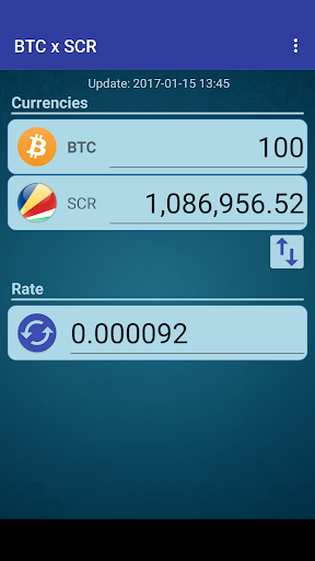 Android application Bitcoin x Seychelles Rupee screenshort
