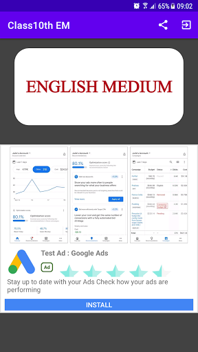 Class10th English Medium (EM) Screen 2