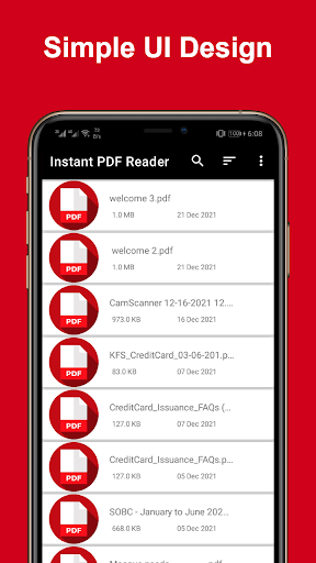 Android application Instant PDF Reader screenshort