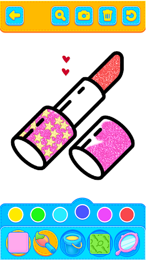 Glitter Beauty Coloring Book Screen 3