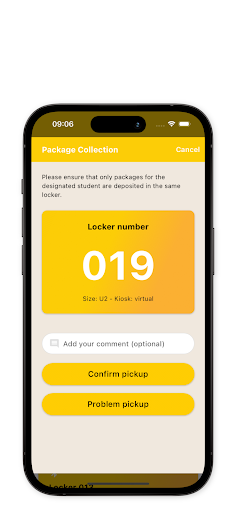 TZ Package Lockers Screen 3
