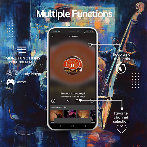 Screenshot of Jazz & Blues Music radio