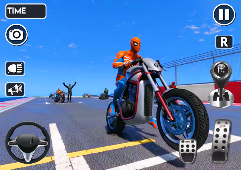 Spider Bike Stunt 3D Mega Ramp banner