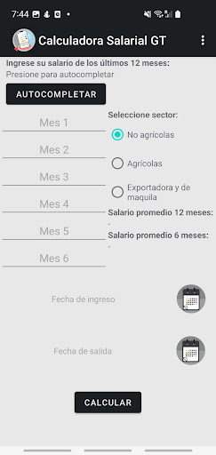 Calculadora Salarial GT Screen 3