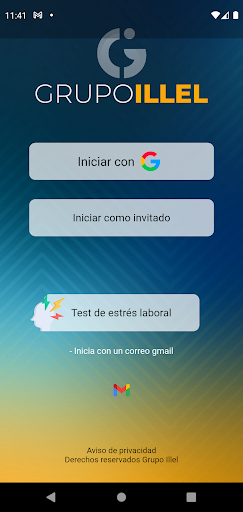 Android application Asistencia grupo Illel screenshort