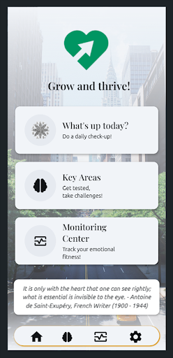 Android application Emotional Fitness screenshort