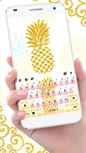 Android application Golden Pineapple Keyboard Them screenshort
