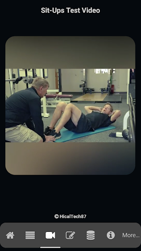 Sit-Ups Test Screen 3