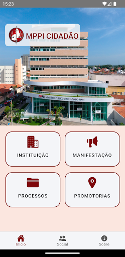 Android application MPPI Cidadão screenshort