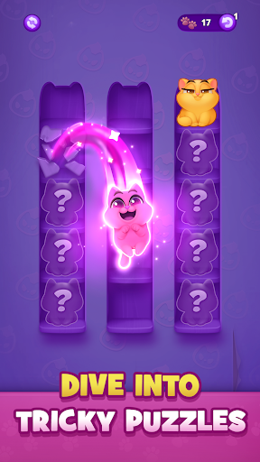 Kitty Sort: Twisted Tails screenshot 4