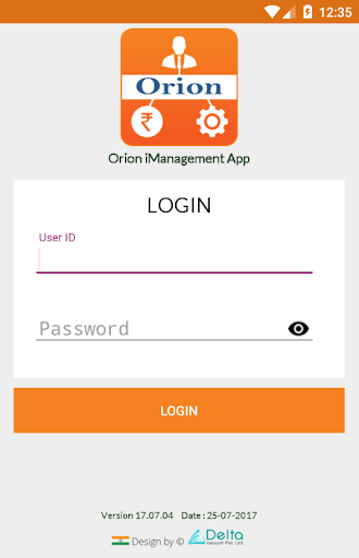 Android application Orion iProject Management screenshort