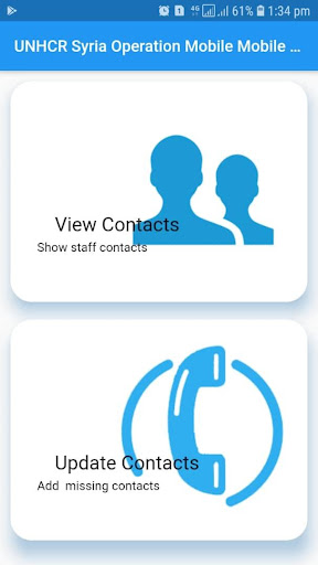 UNHCR Syria Phone Directory Screen 2