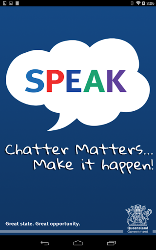 Screenshot of SPEAK
