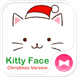 Christmas  Theme Kitty Face icon