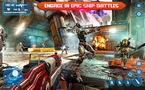 Sci-Fi Cover Fire – 3D Offline Shooting Games Mod Apk 1.0 (All Levels and Weapons) 4
