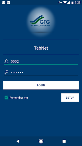 Android application TabNet by GTG Technology Group screenshort