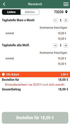 Pizza Kurier Screen 2