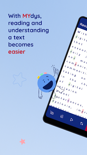 Screenshot of MYdys - aid for dyslexia