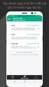 Temp Mail - Email tạm thời
