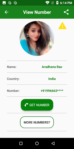 Girls Number For Video Call Screen 3