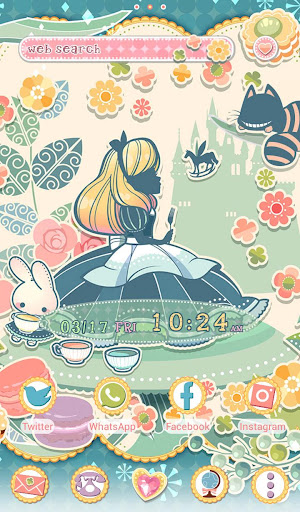 Android application -Alice in Candy-land Theme screenshort