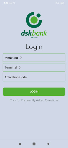 Android application dskPOS screenshort