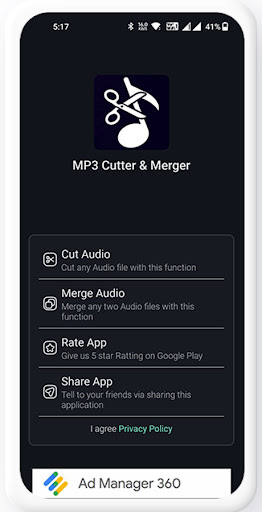 Mp3 cutter and Rington Maker Screen 2
