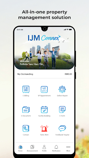 Android application IJM Connex screenshort