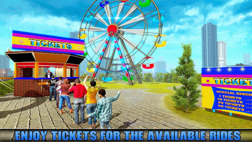 Theme Park Swings Rider Game Screen 2