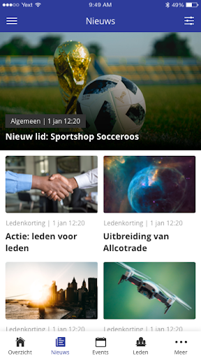 Businessclub App Screen 2