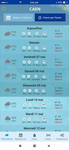 Android application AgriMeteo - Ma meteo agricole screenshort