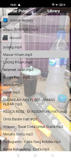 Android application MP3Player screenshort
