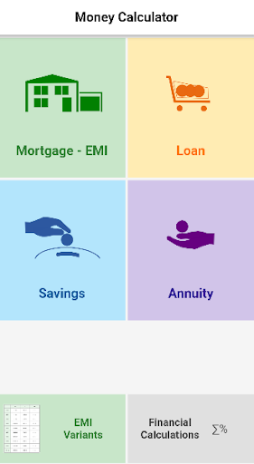 Android application Money Calculator screenshort