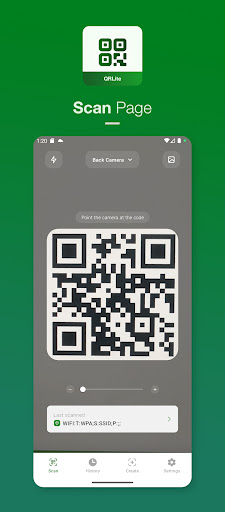 Android application QRLite: Reader & Creator screenshort