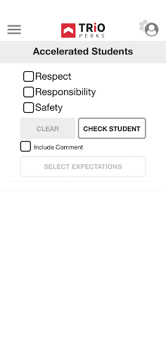 Android application Trio Perks Staff screenshort