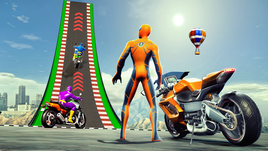 Super Hero Bike: Racing Game MOD APK screenshot