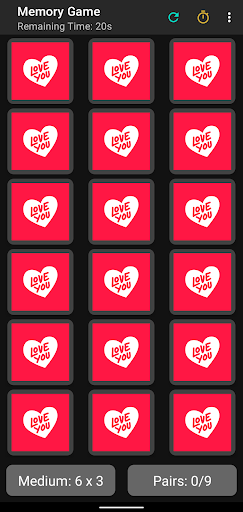 Memory Game Screen 3