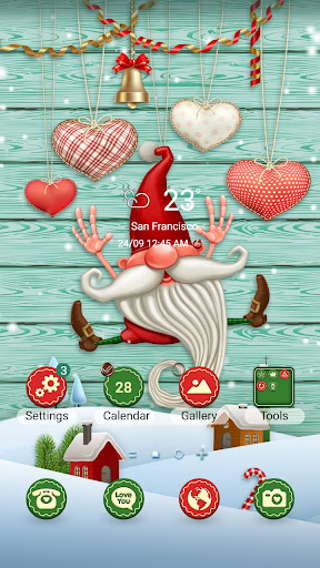 Android application Happy Christmas Elf- Wallpaper screenshort