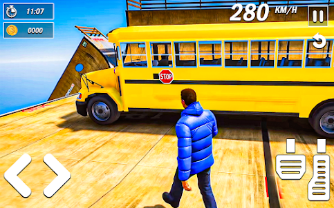 School Bus Driving: Ramp Stunt